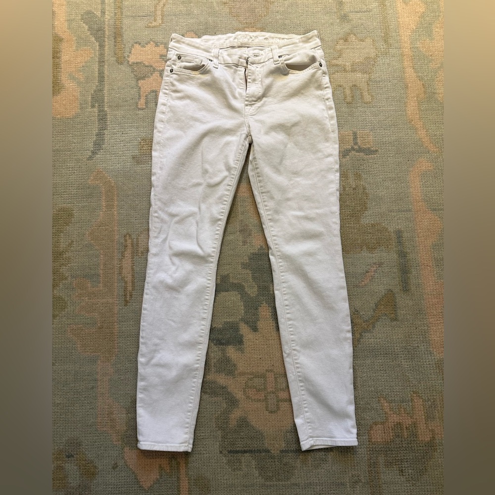 7 jeans The Skinny in white size 28